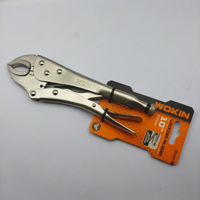 Gambar Tang Buaya Bengkok 10 inch WOKIN LOCKING PLIERS Standard/Industrial - Standard dari Perkakas-Kitakita undefined Tokopedia
