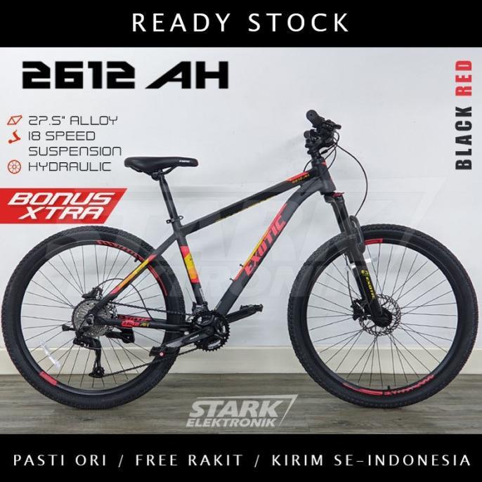 Gambar PROMO EXOTIC 2612 AH MTB MOUNTAIN BIKE SEPEDA GUNUNG PACIFIC HARGA MURAH - Black Red dari andreanstore9 undefined Tokopedia