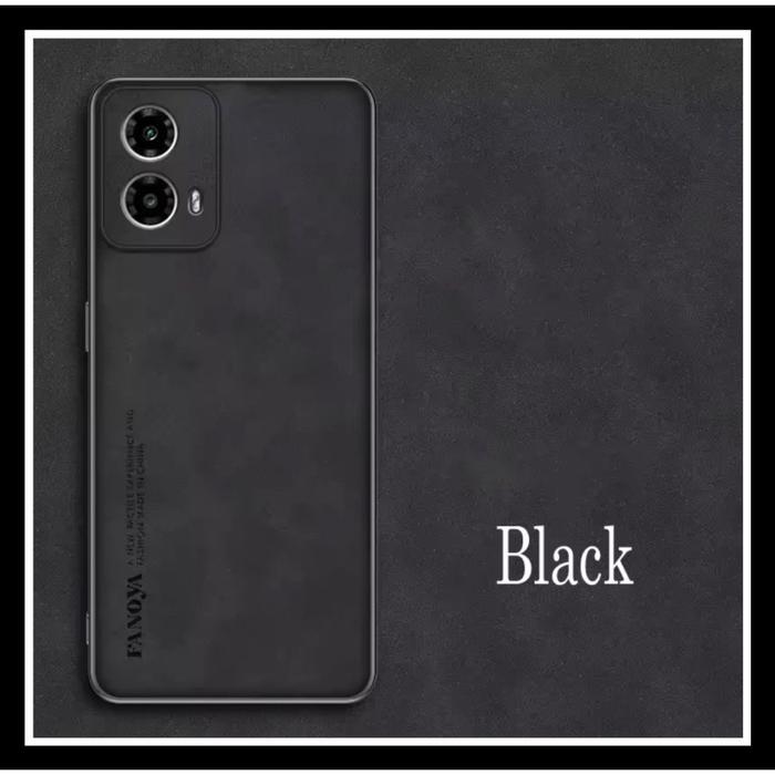 Gambar Motorola Moto G45 5G Fanoya Nappa Original Casing Hard Case Cover Silikon Leather Bumper - HITAM., MOTO G45 dari Case Thebest Kota Administrasi Jakarta Pusat Tokopedia