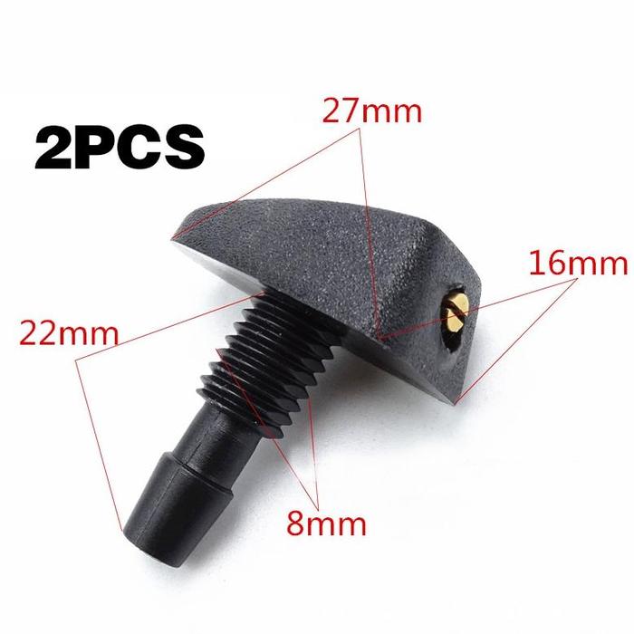 Gambar 2PCS Nozzle Wiper Universal Semprotan Wiper Mobil 360° Adjustable Nozzle Wiper Avanza - 2PCS- 1 Lubang dari zann official undefined Tokopedia