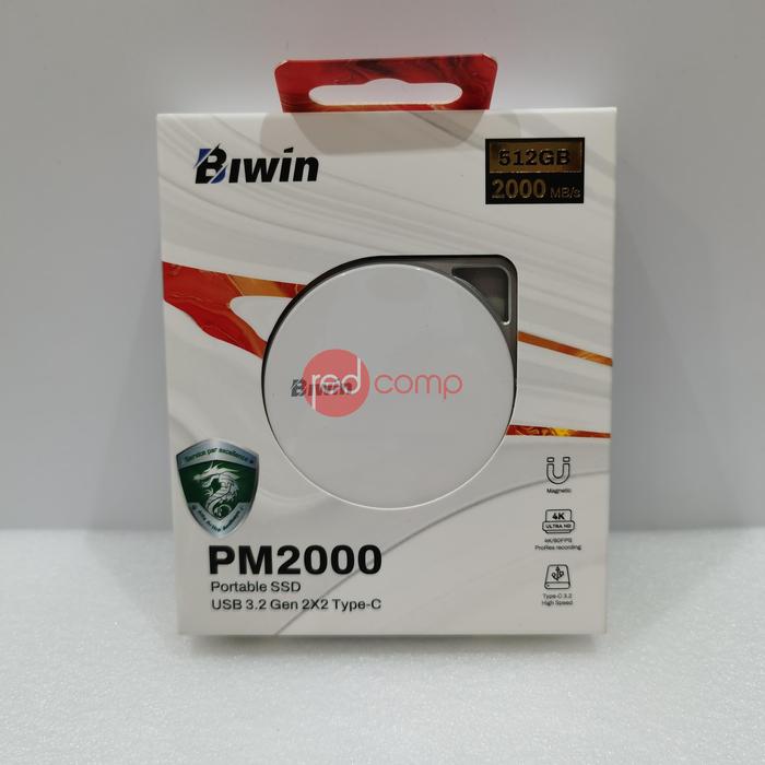 Gambar BIWIN AMBER PM2000 WHITE USB 3.2 Gen2x2 MAGNETIC PORTABLE EXTERNAL SSD - 512 GB dari Redcomp undefined Tokopedia