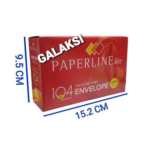 Gambar [ MERAH ] AMPLOP 104 PAPERLINE LITE 70 GSM ( 9.5 x 15.2 CM ) dari GALAKSI ATK undefined Tokopedia