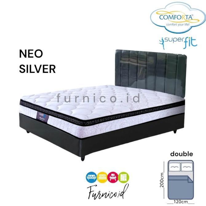 Jual Springbed COMFORTA SUPER FIT NEO SILVER 120X200 • Kasur Saja