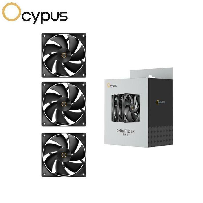 Gambar OCYPUS Delta F12 3 In 1 120mm PWM High Performance Silent Fan - Hitam dari JnJ Online undefined Tokopedia