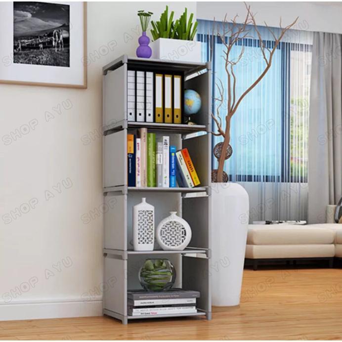 Gambar M Ff Rak Serbaguna 5 Tingkat 4 Susun Rak Buku Portable Lemari Multi Fungsi - pink polka dari markas fits undefined Tokopedia