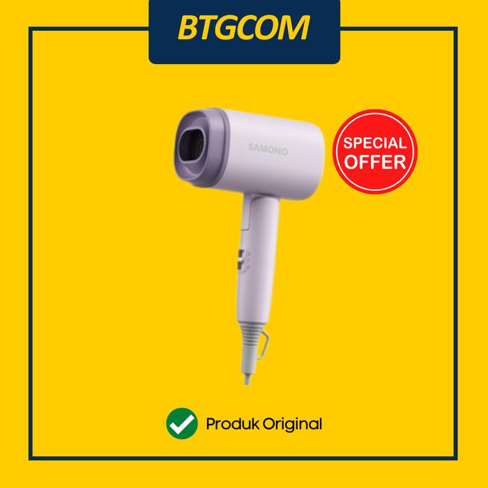 Gambar HAIR DRYER SAMONO SW-HD30 ALAT PENGERING RAMBUT RINGKAS & BISA DILIPAT HEMAT DAYA CEPAT KERING TRAVEL FRIENDLY - Ungu dari btgcom undefined Tokopedia