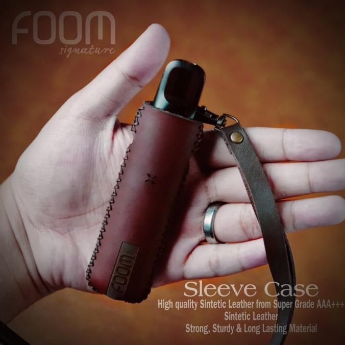 Gambar BEST SLEEVE CASE FOOM SIGNATURE CASING KULIT BONUS LANYARD - Darkbrown dari Megamustika Strore undefined Tokopedia