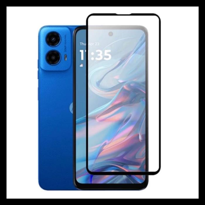 Gambar Motorola Moto G45 5G Tempered Glass Full Frame Screen Guard Protector Anti Gores Kaca - TG-FRAMEHITAM, MOTO G45 dari Case Thebest undefined Tokopedia