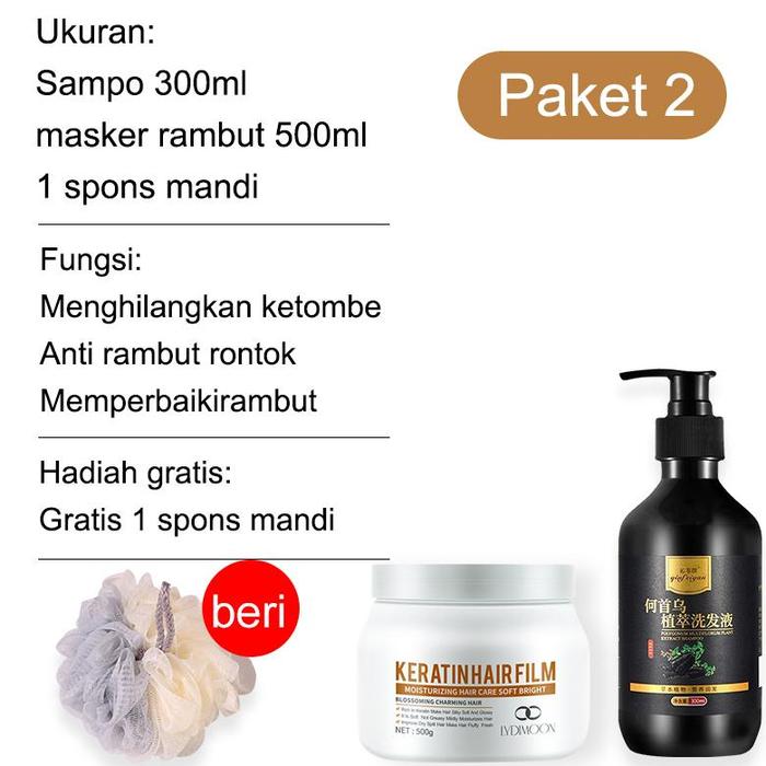Gambar masker rambut keratin Masker Perawatan Rambut Sangat Rusak Protein Hair Mask 500g Untuk Rambut Rusak Deep Moisture Perawatan Rambut Ngembang, Kering, Coloring & Kusut Eksklusif untuk salon kecantikan - Paket 2 dari ESSHA STORE undefined Tokopedia