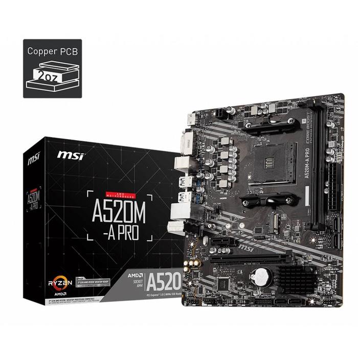 Msi A520m Amd 520 Chipset Msi A520 Chipset 520 Motherboard MSI