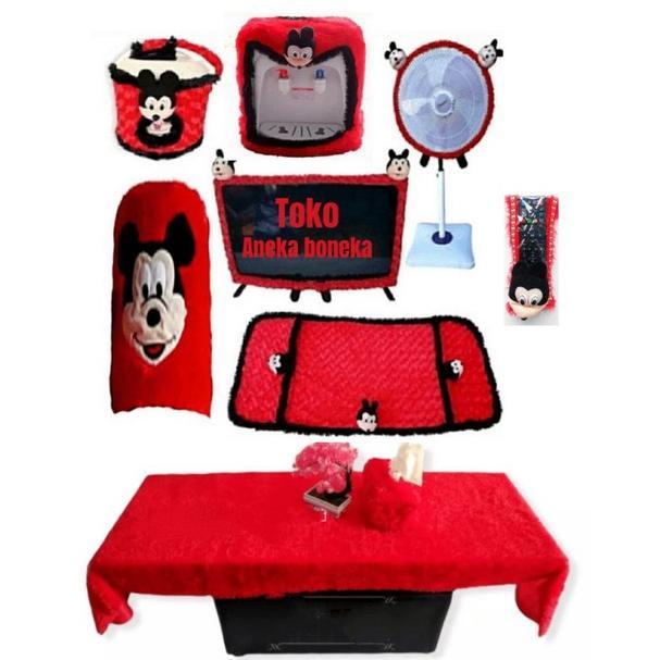 Gambar New Produk Paket Hemat Homet 9In1/ Gkm Set Bando Tv-Remot-Kipas-Magicom-Kulkas-Galon-Dispenser-Sarung Tisu-Taplak Meja Uk 50X170 - MERAH MIKI, SET 9 IN 1 dari sertamutiofficial undefined Tokopedia