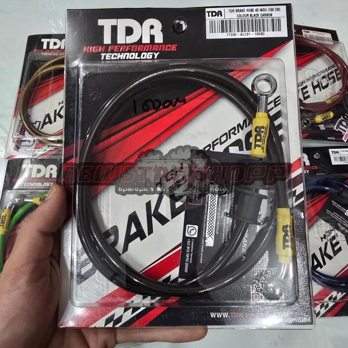 Gambar Selang Rem TDR 35 inch / 90cm 24 Inch / 60cm Carbon Merah Biru Silver - 90cm carbon dari NewstarShopp undefined Tokopedia