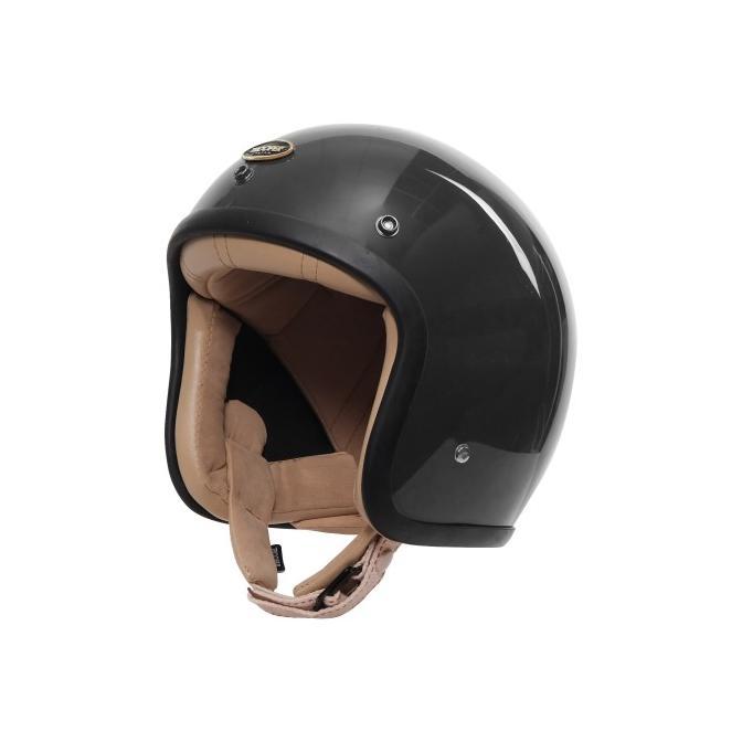 Gambar Smokey helmet- Open face/halfface slim helmet -Reguler -Trooper Custom - Black glossy, M dari gorgasserp undefined Tokopedia