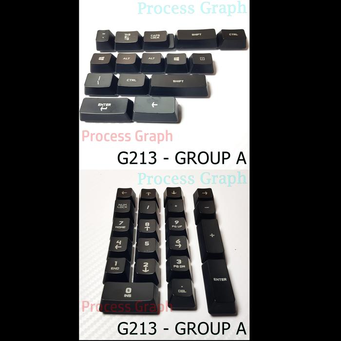 Gambar KeyCaps Logitech G213 Arrow Numeric Tombol Copotan Cabutan - Group A dari Process Graph undefined Tokopedia