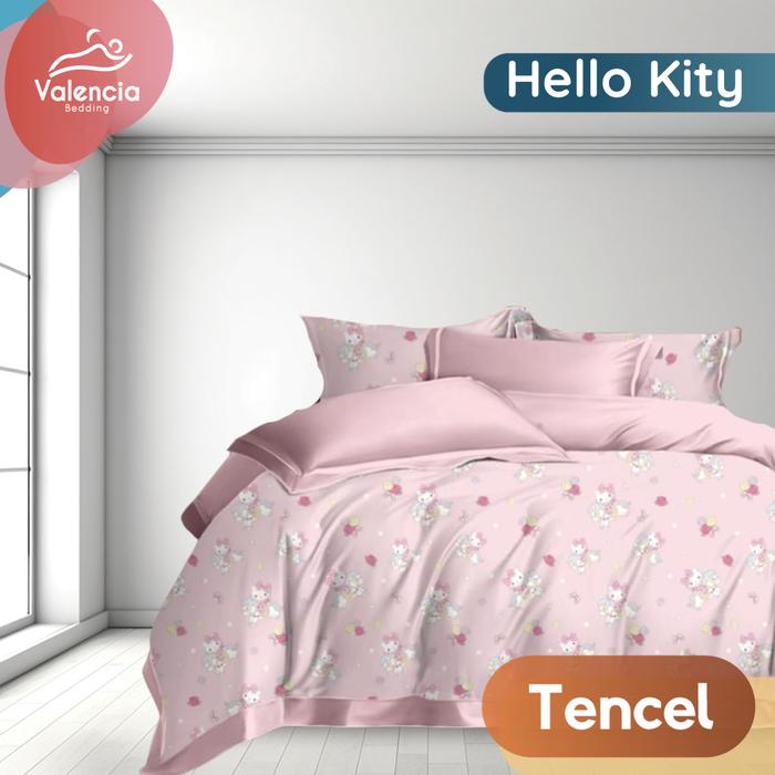 Gambar VALENCIA - Bedcover/Selimut TENCEL Series 150x240 single - hello kity dari valenciabedding undefined Tokopedia