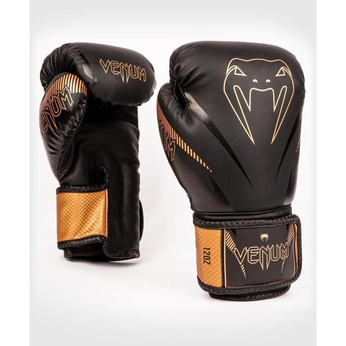 Gambar VENUM IMPACT BOXING GLOVES - BLACK/BRONZE - 10 dari undershopz undefined Tokopedia