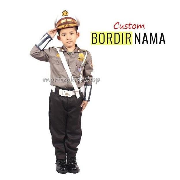 Gambar Baju / Stelan / Setelan / Kostum Profesi Polisi Lalu Lintas Polantas - size2 dari THERASAA undefined Tokopedia