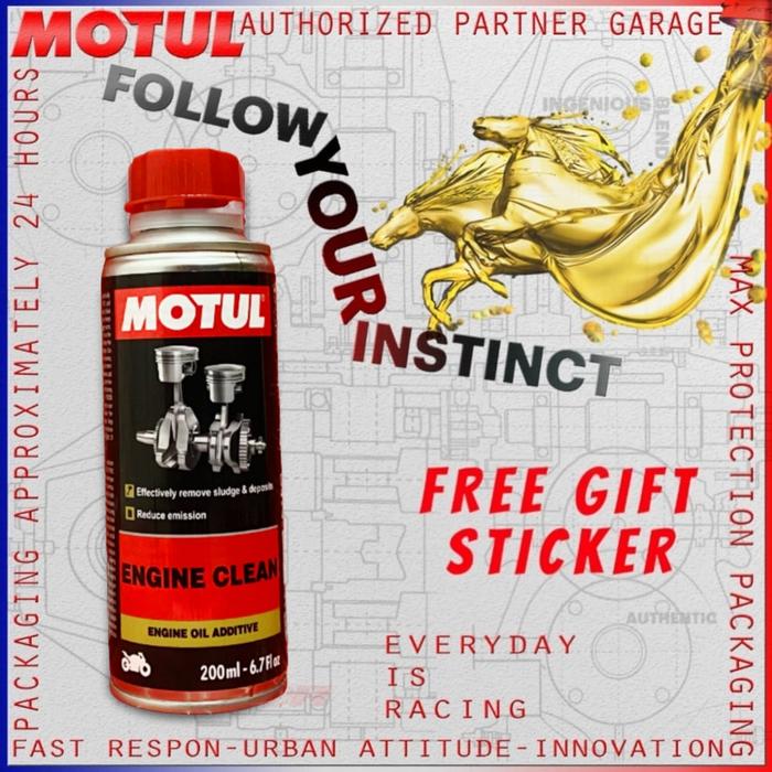 Gambar MOTUL ENGINE CLEAN MOTO CAIRAN PEMBERSIH MESIN MOTOR MOTUL 200ML - TANPA BONUS dari OZZIE.MOTOR undefined Tokopedia