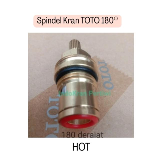 Gambar Spindel Kran TOTO 180derajat/sparepart TOTO - Merah dari INDOKRAN PERTIWI undefined Tokopedia