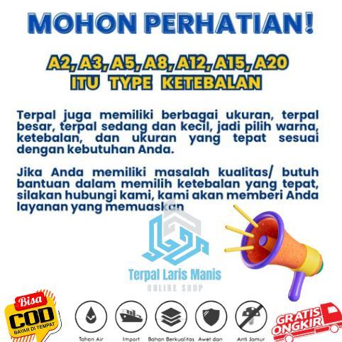 Gambar Terpal A8 4x5 Meter Plastik Tebal Lipat Meteran Lembaran Korea Biru Murah Untuk Tenda Kolam Ikan Jualan Dagang Plafon PVC Rumah Mobil Pickup Pick Up Truk Jemuran Bisa Custom Ukuran dari SYAKIRAA STORES undefined Tokopedia