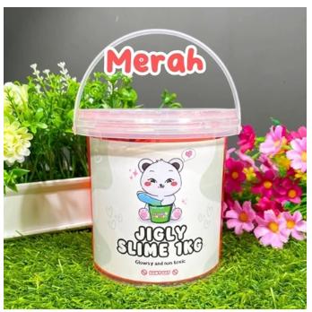 Gambar SLIME JIGGLY 1000 ML BY SLIME BINTARO || SLIME JIGGLY 1000 ML TERMURAH || SLIME TERCANTIK || SLIME BAGUS || SLIME BERKUALITAS || SLIME TERMURAH - merah 1 kg dari Himalaya BMGT undefined Tokopedia