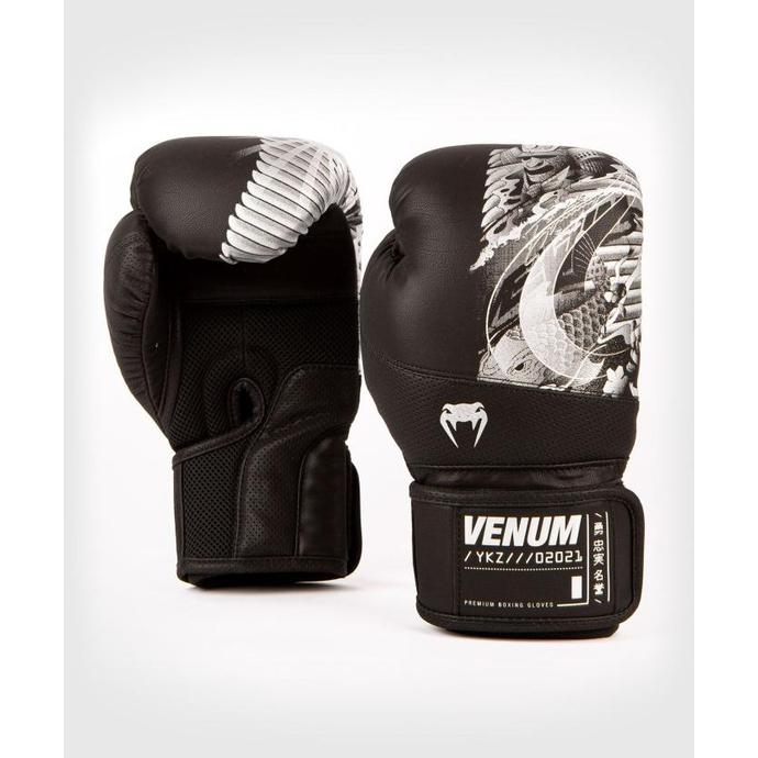 Gambar Venum YKZ21 Muaythai Boxing Gloves – Black/Silver - 10 dari undershopz undefined Tokopedia