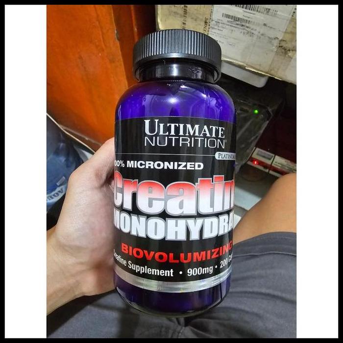 Gambar (BONUS BOTOL) ULTIMATE NUTRITION CREATINE MONOHYDRATE 900 MG ISI CAPSULE TERMURAH - 30 Caps Trial dari Namsan Medice undefined Tokopedia