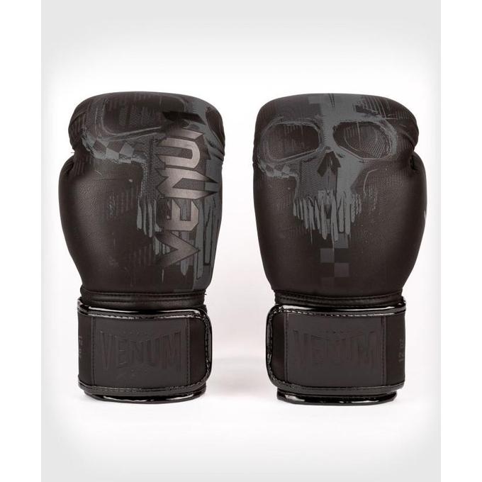 Gambar Venum Skull Muaythai Boxing Gloves - Black/Black - 10 dari undershopz undefined Tokopedia