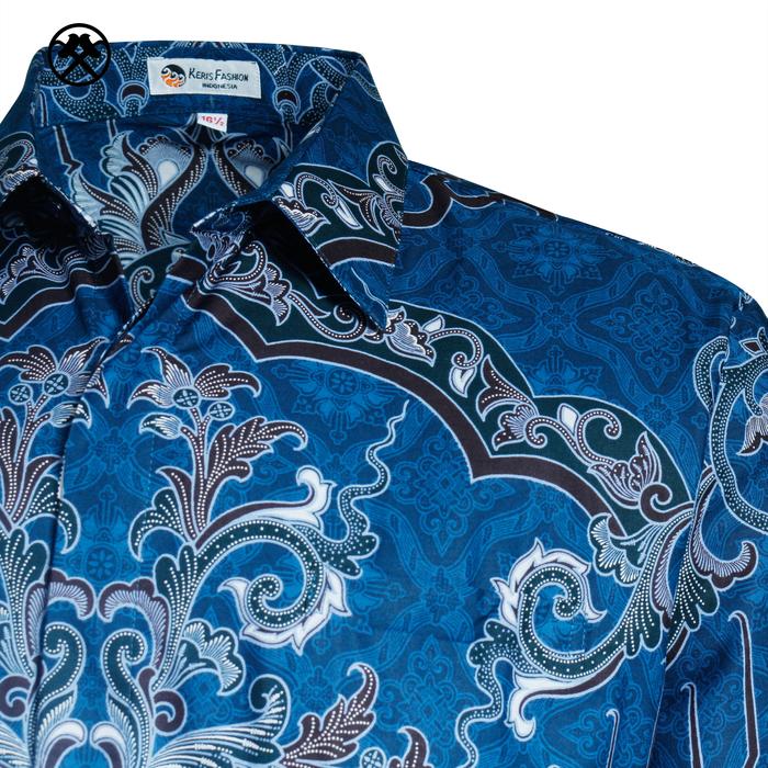 Gambar Keris Gallery Kemeja Batik Pria Reguler Fit Lengan Panjang Keris Ukel Sentalu 005GLFS9LKG - Navy, 14.5 dari Keris Gallery undefined Tokopedia