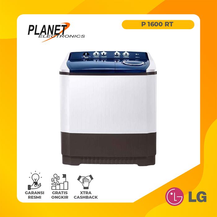 Gambar Mesin Cuci 2 Tabung LG 16Kg P 1600 RT dari planetelectronicsukabumi undefined Tokopedia