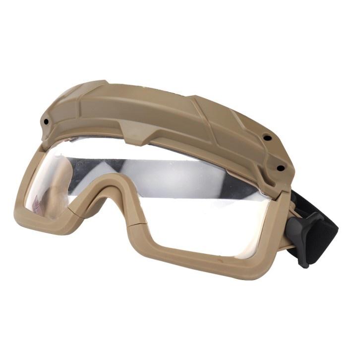 Gambar Opscore Reps FAST Step In Helmet Visor Goggle Kacamata Helm Clear Lens Lensa Clear AEG GBBR PCP - BROWN CLEAR dari Terbaik Official undefined Tokopedia