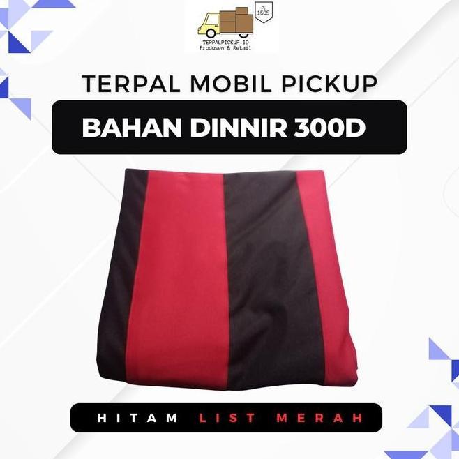 Gambar Terpal Bak Mobil Pick Up Mitsubishi L300 - List Merah, L300 Lama dari HCR store undefined Tokopedia