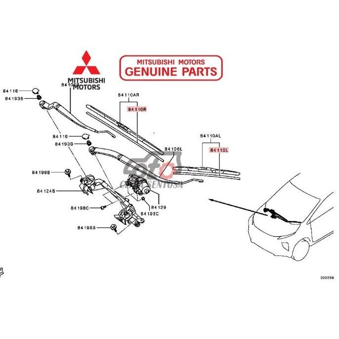 Gambar KARET WIPER ONLY XPANDER ORIGINAL - KIRI dari The Car Clinic undefined Tokopedia