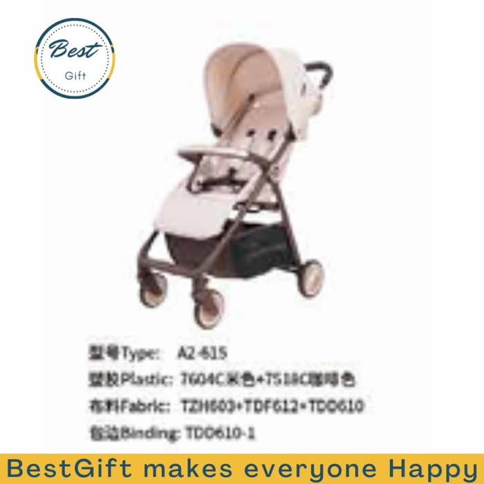 Gambar READY STOK!!! Baobaohao Y8 Compact Stroller Mewah//V12 Simple//A2 Cabin Size//A5 Cabin Size - A2 CREME dari MAKMUR SP undefined Tokopedia