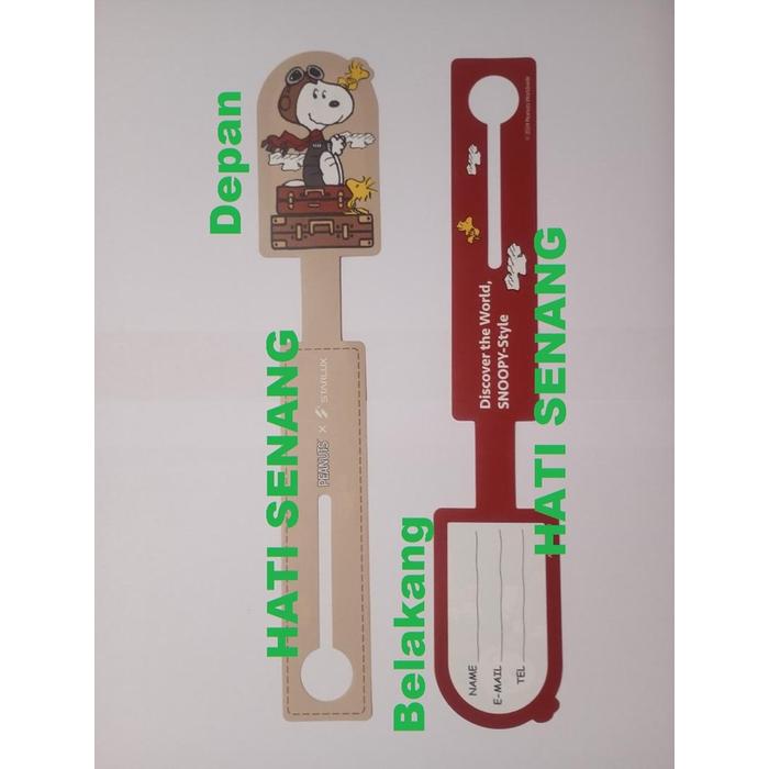 Gambar Snoopy Peanuts Bag Tag Limited Edition (2 Pcs) dari HATISENANG168 undefined Tokopedia