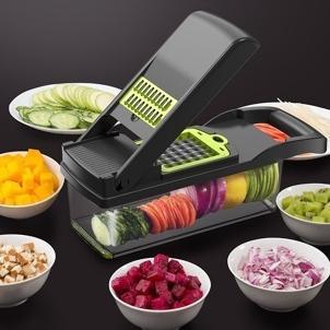 Gambar Parutan Serbaguna Sayur Dan Buah Multifungsi Pengiris Sayur Vegetable Fruit Slicer/Pemotong Sayuran Multifungsi Rumah Tangga Parutan Kentang, Parutan Batang Korek Api, Dan Alat Pengiris Mentimun, Serta Saringan Telur Terlaris - 14 pcs dari Abadi Store546 undefined Tokopedia