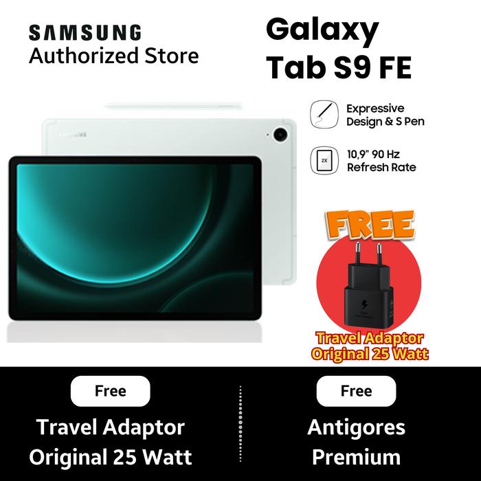 Gambar Samsung Galaxy Tab S9 FE 6/128GB - Lavender, Kamera Utama 8 MP Auto-Focus - Only Tab dari samsung.mhi undefined Tokopedia