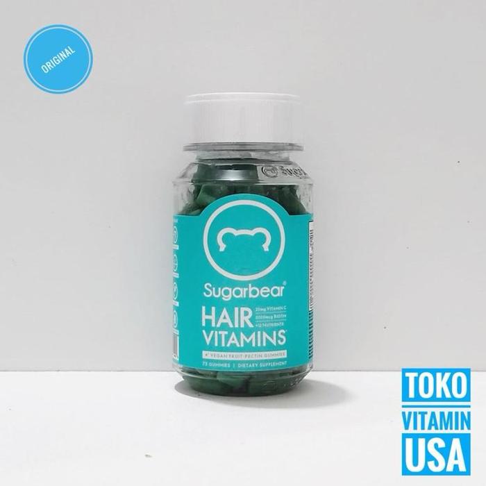 Gambar Gummies Bear Vitamin Sugar Bear Hair Isi 60 Gummies Original - 75 Gummies dari Nauvaa shop undefined Tokopedia