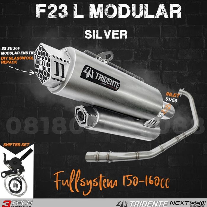 Gambar NEW PRODUCT MATIC 150CC-160CC KNALPOT 3 SUARA 3TECH TRIDENTE F23 MODULAR NEXTGEN ORIGINAL DAN BERGARANSI RESMI FULLSYSTEM NMAX VARIO AEROX ADV PCX LET"S ORDER & PROCESSED IMMEDIATELY - SILVER MANUAL, TYPE MOTOR LAIN dari JUARA OTOMOTIF77 undefined Tokopedia