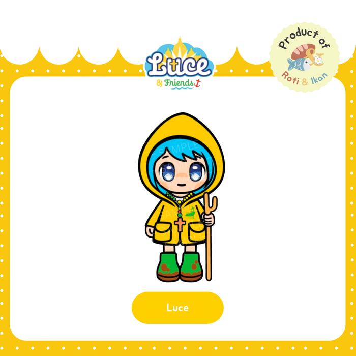 Gambar Gantungan Kunci Yubelium 2025 Luce & Friends (Single) | 2 sisi, 2 akrilik (2mm+2mm) - Luce, O-Ring dari Roti dan Ikan undefined Tokopedia