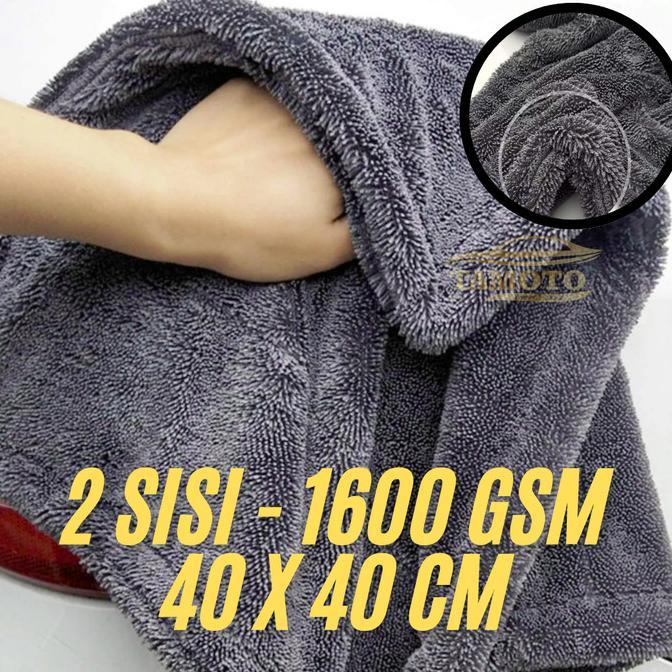 Gambar Lap Microfiber Jumbo 1600 GSM / Drying Towel Besar Kain Handuk Pengering Mobil dan Motor - 40x40 2 Sisi dari Speed Fix Tools undefined Tokopedia