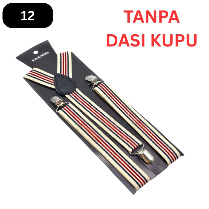 Gambar ROBB - PAKET suspender + bow tie - dasi kupu - bretel pantalon - 12, TANPA DASI KUPU dari Toko 1973 undefined Tokopedia