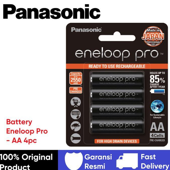 Gambar Promo / Terlaris Eneloop Panasonic Pro | Std Baterai Rechargeable AA (A2) | AAA (A3) Terbaik - E.Pro A2 4pc dari gayatri shop. undefined Tokopedia