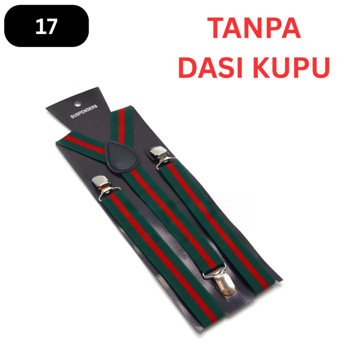 Gambar ROBB - PAKET suspender + bow tie - dasi kupu - bretel pantalon - 17, DENGAN DASI KUPU dari Toko 1973 undefined Tokopedia