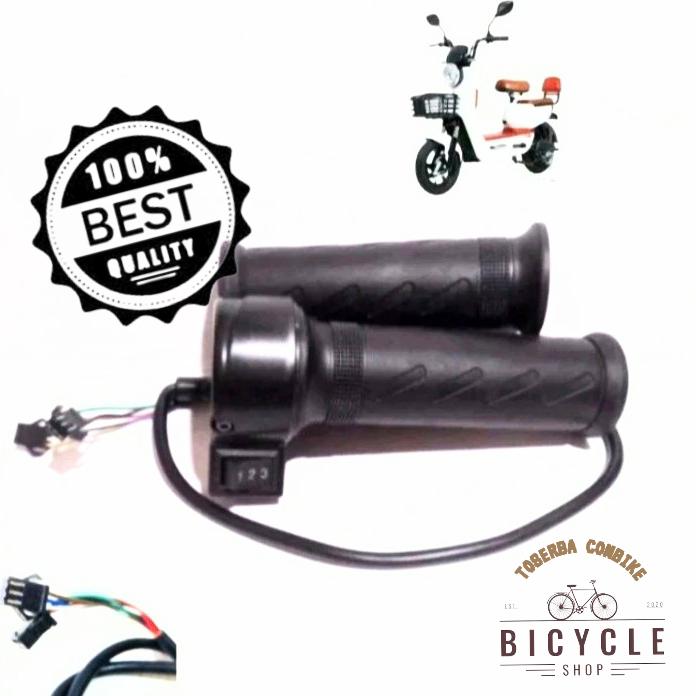 Gambar HANDLE GAS/GRIP SEPEDA LISTRIK - UNIVERSAL dari TOSERBA COMBIKE undefined Tokopedia