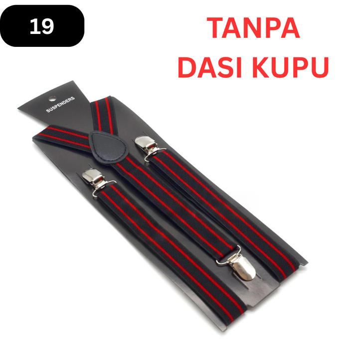 Gambar ROBB - PAKET suspender + bow tie - dasi kupu - bretel pantalon - 19, DENGAN DASI KUPU dari Toko 1973 undefined Tokopedia
