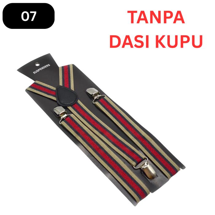 Gambar ROBB - PAKET suspender + bow tie - dasi kupu - bretel pantalon - 07, TANPA DASI KUPU dari Toko 1973 undefined Tokopedia
