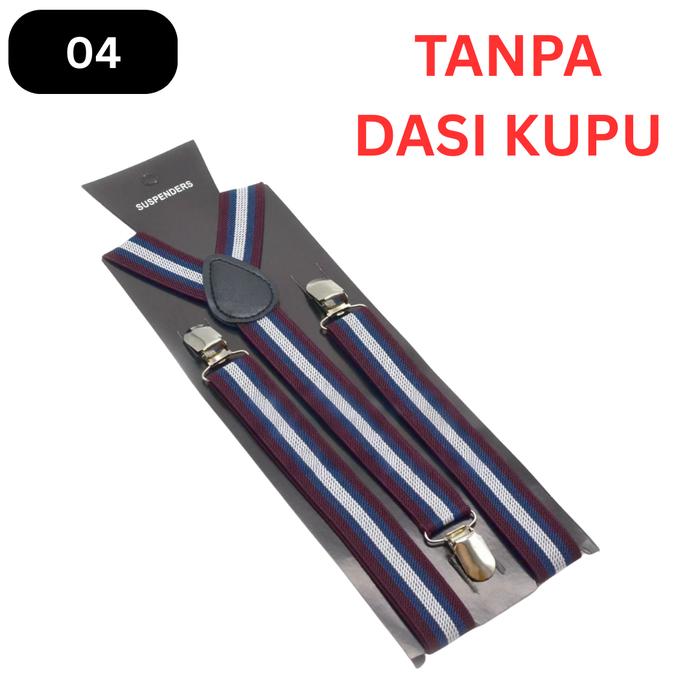Gambar ROBB - PAKET suspender + bow tie - dasi kupu - bretel pantalon - 04, DENGAN DASI KUPU dari Toko 1973 undefined Tokopedia