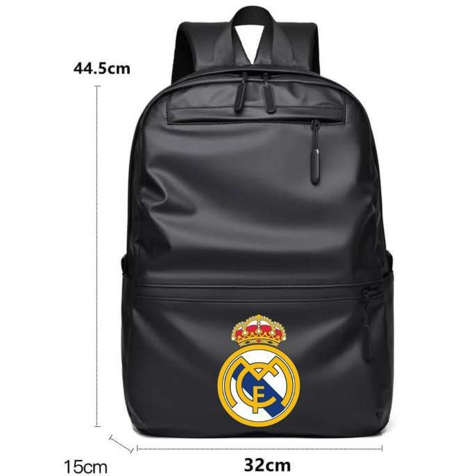 Gambar Stok Terbatas Ivanka Clothing Tas Ransel Real Madrid Tas Gendong Pria Dan Wanita Sekolah Waterof Kulit Pu Backpack - Hitam dari Passion &amp; Productivity Store undefined Tokopedia