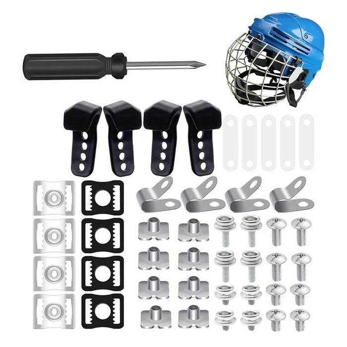 Jual Football Helmet Repair Kit Portable J Clips Visor Clips